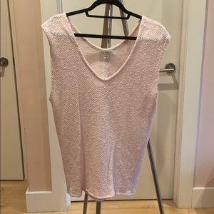Pink sweater tank top